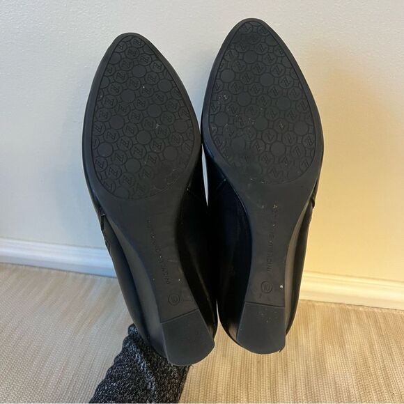 Adrienne Vittadini Midge wedge heel SHOOTIE Sz 10 BLACK - Picture 8 of 11